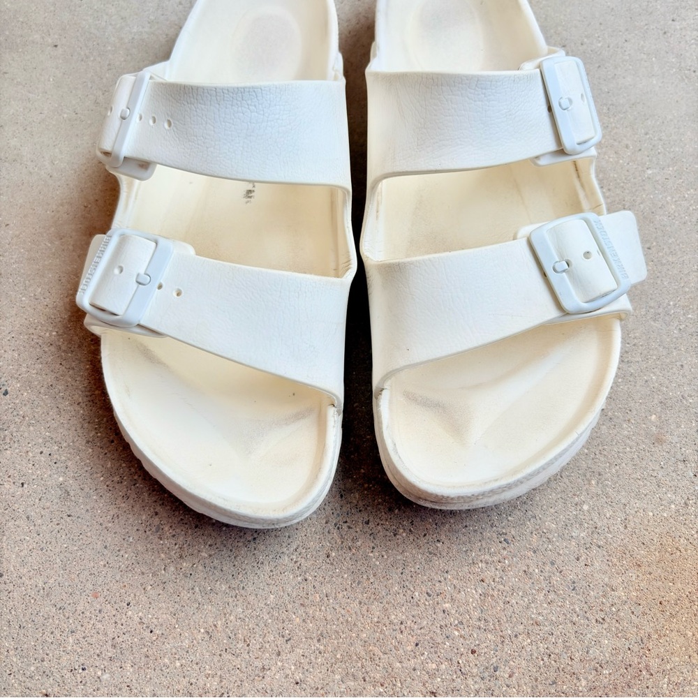 Birkenstock Arizona EVA Women EU 40 US 9/9.5 White Sandals Comfort Casual Shoes - Picture 2 of 6